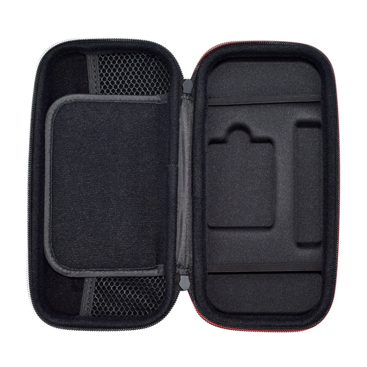 Portable Switch Lite storage case, open design with two compartments and inner foam padding