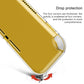 Transparent TPU case for Switch Lite with reinforced corners for drop protection