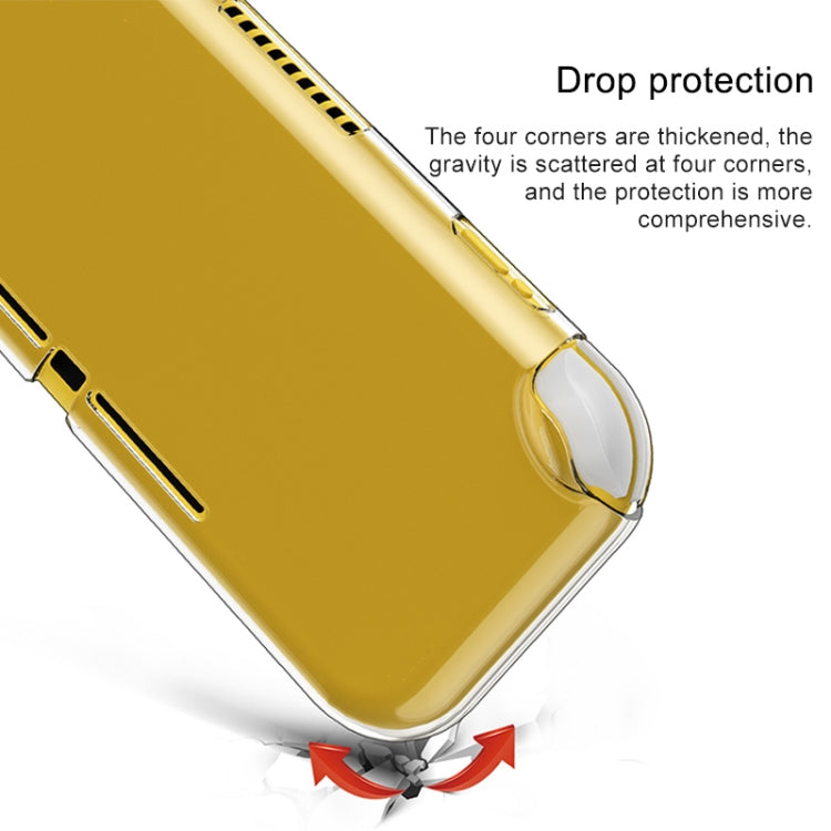 Transparent TPU case for Switch Lite with reinforced corners for drop protection