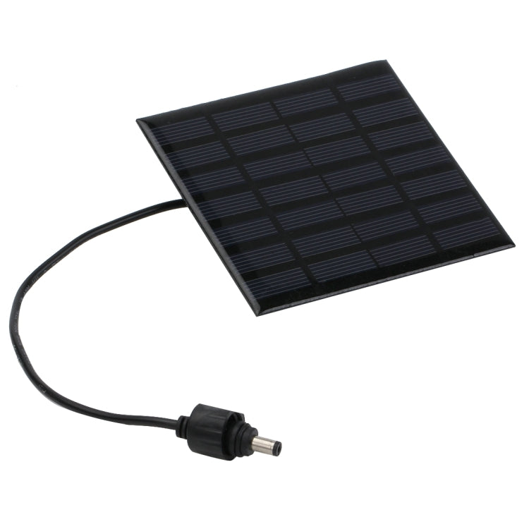 Square solar panel water fountain pump with cable and DC plug connector