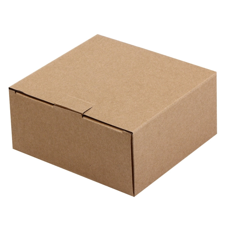 Squared solar-powered water fountain pump shipping box in brown kraft cardboard