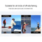 Ice fishing rod on promotional layout with multiple fishing style photos
