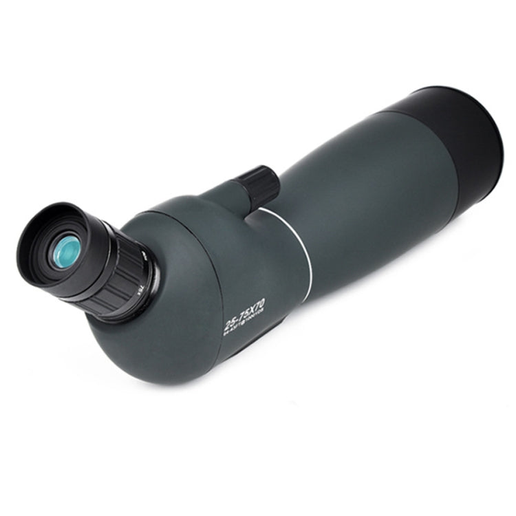 Dark teal monocular telescope with black eyepiece and front objective lens.