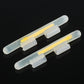 Clip-on luminous fishing light stick set, translucent blue clips with yellow glow bars