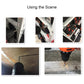 Drill bit set in portable bag with assorted flat spade paddle bits