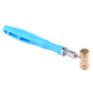 12mm mini copper hammer with blue grip and round, brass-toned head