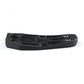 Black bicycle cleat spacer shim side profile, showing layered grooves