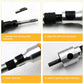 Assembly steps showing carving knife connectors and shaft interface