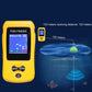 Yellow portable wireless fishfinder with color screen and green wireless sonar sensor