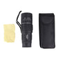 Black monocular telescope with protective carry case and strap
