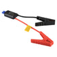 Booster cable control module with red cable and black clamp ends for car battery