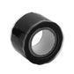 Black silicone self-adhesive tape roll on a white background