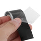 Hand applying black silicone self-adhesive tape strip with protective film