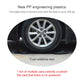 Skateboard wheel area with tire and under-deck components, durability test shown.