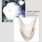 Cotton rope net hammock swing, close-up of woven net and soft cotton ropes