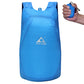Foldable anti-splash backpack, blue with top carry loop and PLAY-KING logo.
