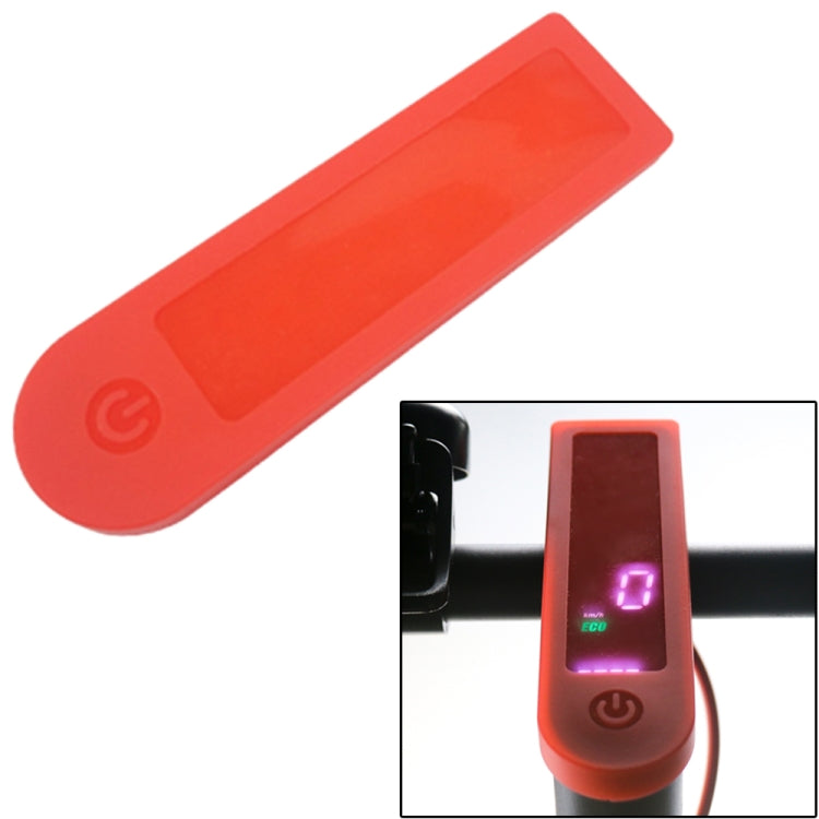 Red waterproof silicone LED sleeve with built-in screen and power button