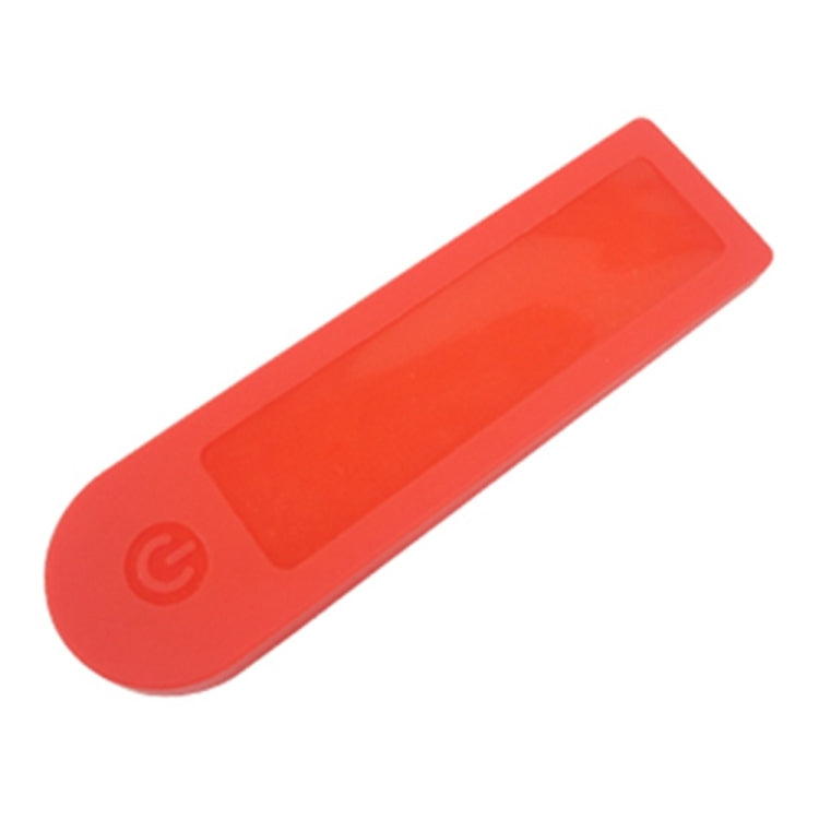 Red waterproof silicone LED sleeve, flat end-to-end shape with power icon