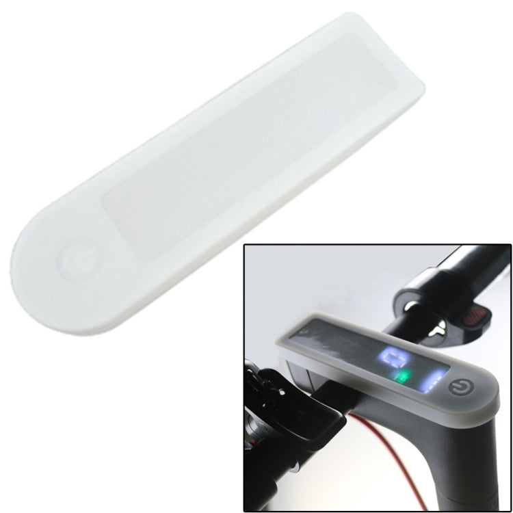 White waterproof silicone LED sleeve with built-in screen and power button