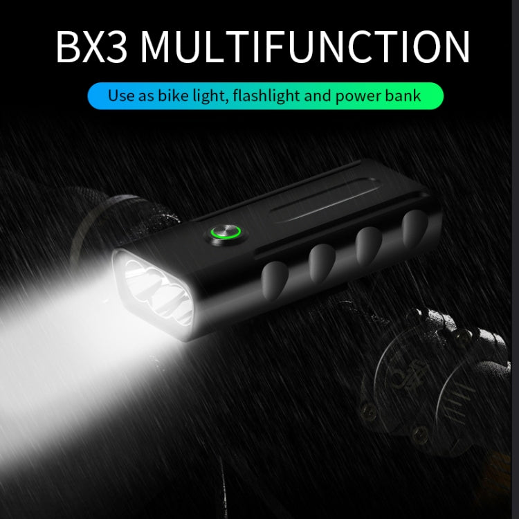 Multi-function bicycle front LED light with green power indicator and wide lens