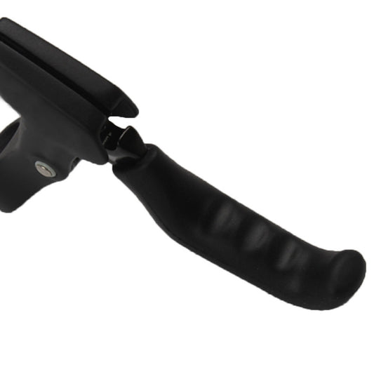 Black silicone brake cover sleeve with attachment clip on brake lever
