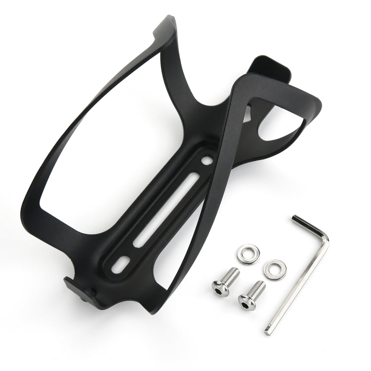 Black bottle cage holder with mounting holes plus bolts and Allen key