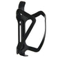 Black bike bottle cage holder angled view with textured surface and mounting tabs