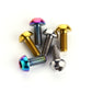 Bicycle bottle cage screws, mixed-color M5 bolts with round heads