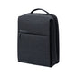 Dark gray laptop backpack with side profile and front zip pocket