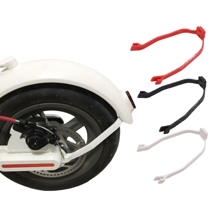 Rear fender bracket, red and black L-shaped bracket set