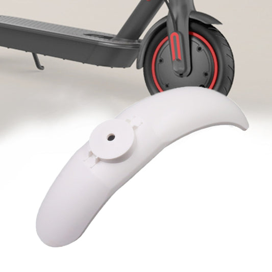 White front electric scooter fender with mounting grommet