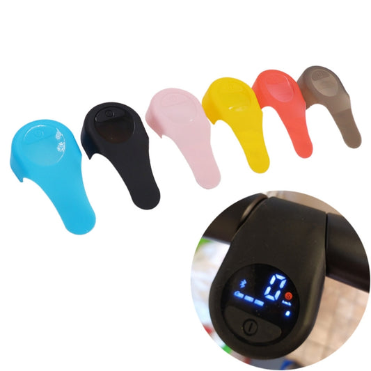 Assorted silicone switch covers in blue, black, pink, yellow, red, gray, curved shape