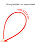 Red PVC bicycle cable outer housing, flexible long line with smooth sheath