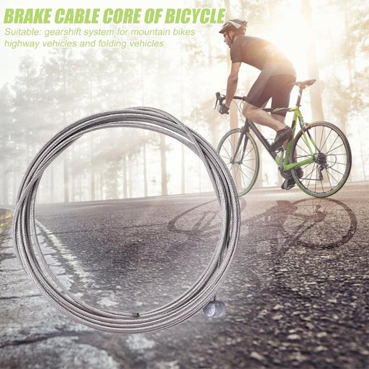 Coiled steel bicycle inner cable wire with small end ferrule and sheath