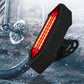 Bicycle turn signal tail light, black housing with red LED light bar