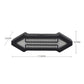 Bike tail light with dimensions: 110mm length, clear LED bar within black housing