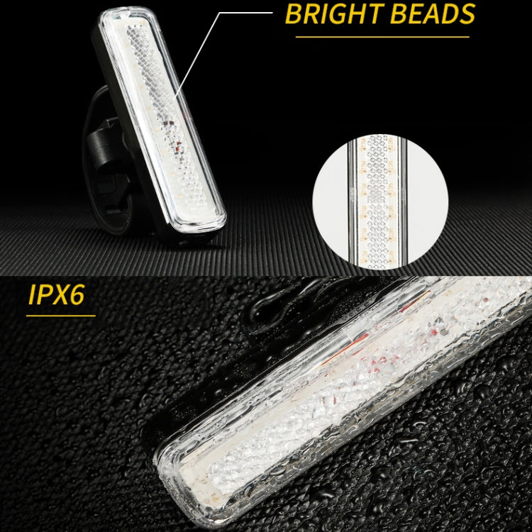 Waterproof bike tail light lens with LED beads; IPX6 rating
