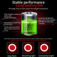 Rechargeable bicycle rear taillight battery life graphic with red light mode indicators