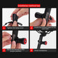 Bicycle rear light installation shown by hands adjusting the lamp cover on seatpost