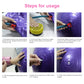 Purple 55cm yoga ball with air plug and valve, explosion-proof sport fitness ball