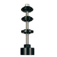 Bicycle bottom bracket press tool with threaded rod and black alignment cups