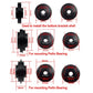 Bottom bracket press adapter size diagram for installing the bearing shell