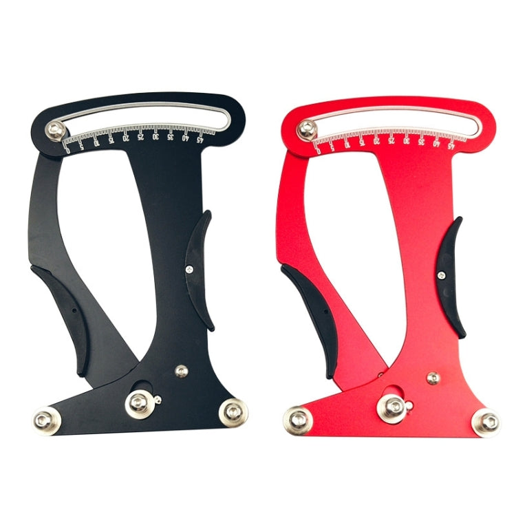 Bicycle spoke tension meter set: black and red units with gauge scales