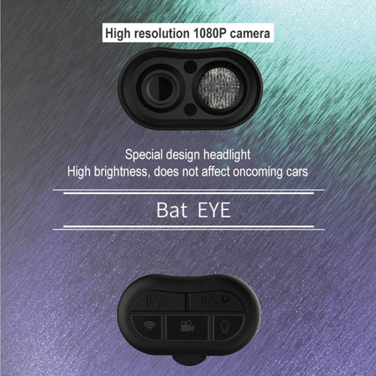Bicycle front lamp camera module with dual lenses and built-in remote controls