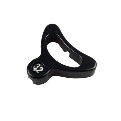 Black bicycle spoke wrench tool with adjustable nipple end