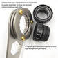 Bike bottom bracket wrench head with toothed ring and black threaded collar