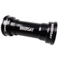 Black bottom bracket bearing unit with BIKERSAY lettering, angled view