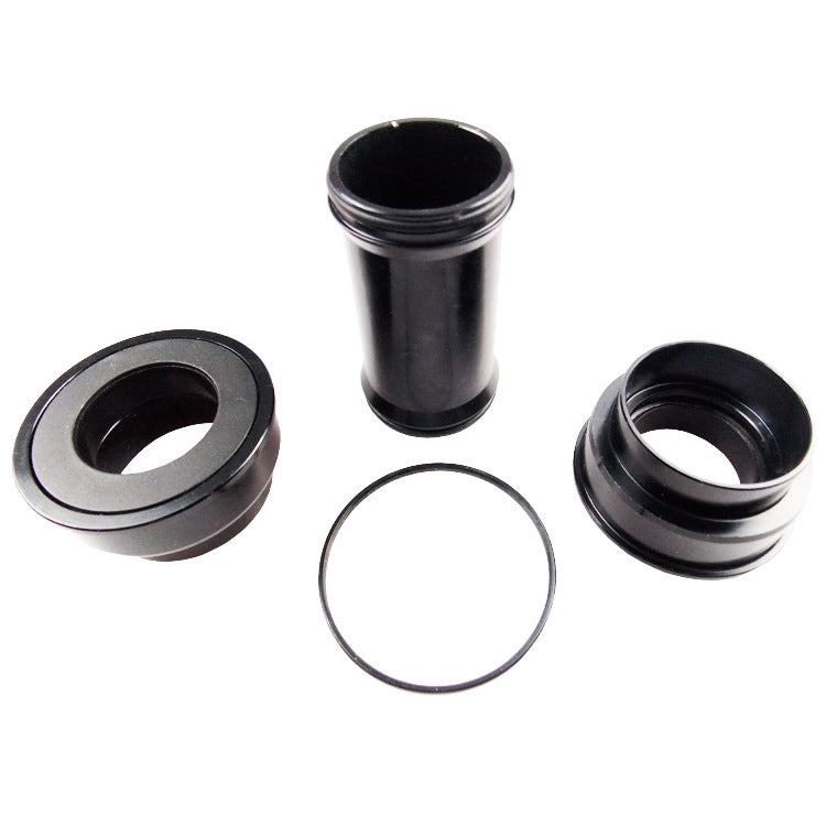 Bottom bracket bearing components: two cups and a retaining O-ring