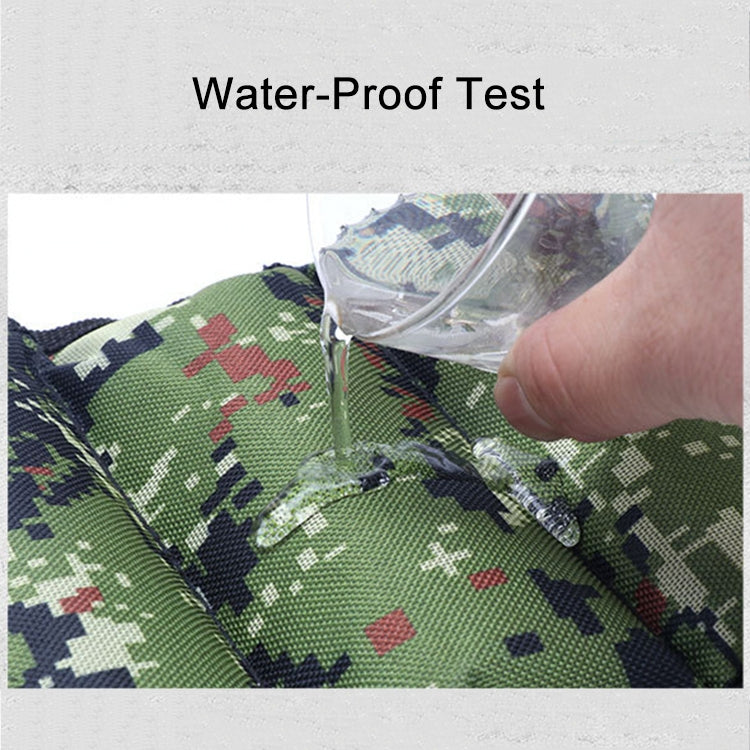 Water-resistant camouflage ankle weight sandbag fabric with sealed surface after spray