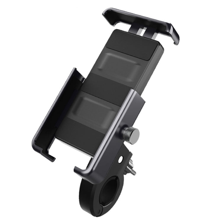 QX-21 cycling mobile phone holder, 360-degree rotating clamp, black and gray